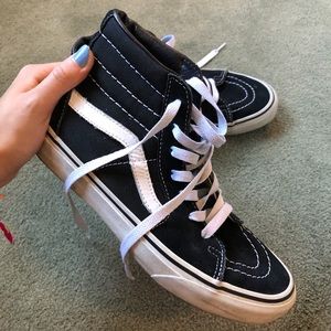 Black and White High Top Vans